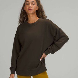 Lululemon Perfectly Oversized Crew Dark Olive